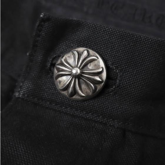CHROME HEARTS クロムハーツ CARPENTER DOUBLE KNEE インボイス付き カーペンターダブルニーパンツ 34 BLACK ペインター キャンバス |  | 06