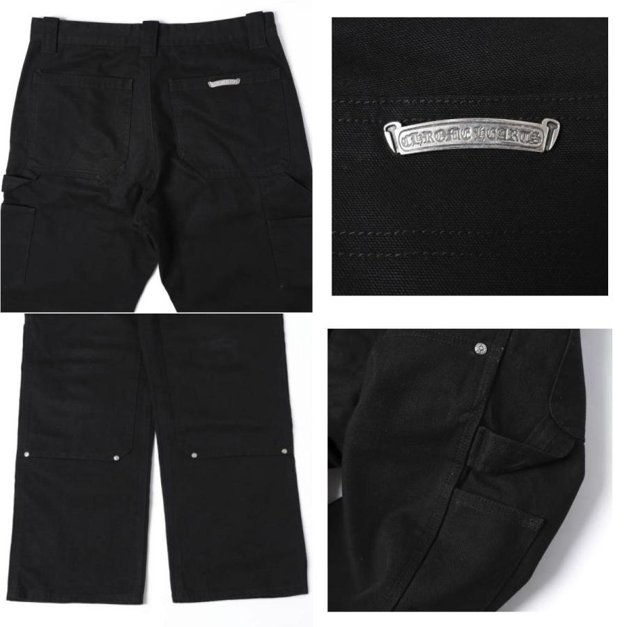 CHROME HEARTS クロムハーツ CARPENTER DOUBLE KNEE インボイス付き カーペンターダブルニーパンツ 34 BLACK ペインター キャンバス |  | 08