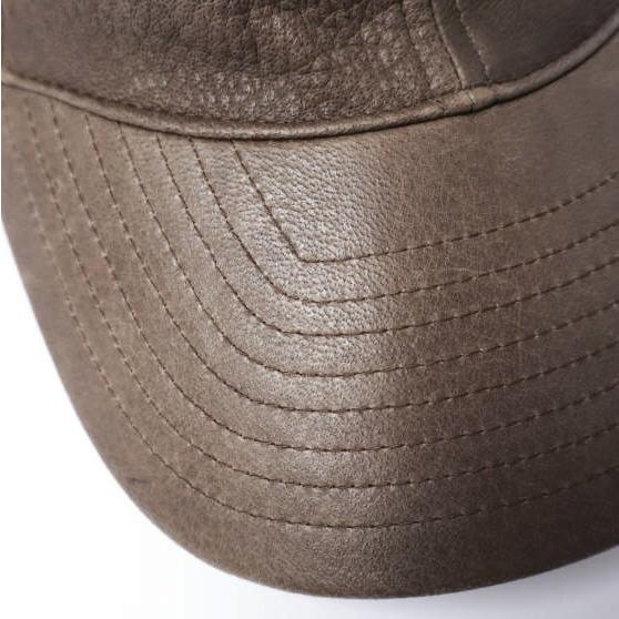 NEAT ニート 日本製 ディアスキンレザーキャップ LEATHER CAP 57-60cm BROWN 6パネル 帽子 g27666 |  | 03