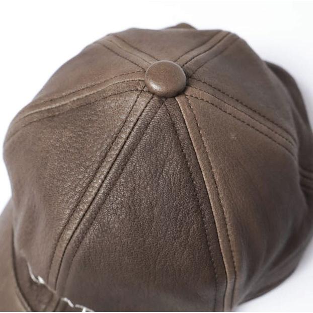 NEAT ニート 日本製 ディアスキンレザーキャップ LEATHER CAP 57-60cm BROWN 6パネル 帽子 g27666 |  | 04