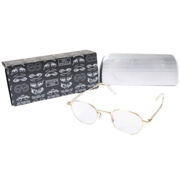 EYEVAN 7285 アイヴァン 7285 日本製 187 c.903 Wワイヤーテンプル サングラス GOLD/LIGHT BROWN 46□23-145 眼鏡 メガネ g27670 |  | 02