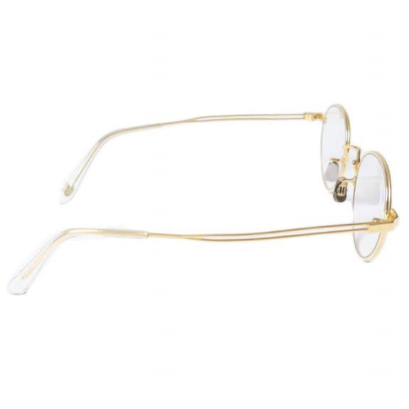 EYEVAN 7285 アイヴァン 7285 日本製 187 c.903 Wワイヤーテンプル サングラス GOLD/LIGHT BROWN 46□23-145 眼鏡 メガネ g27670 |  | 04