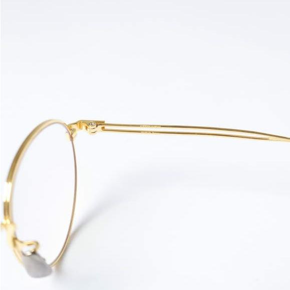 EYEVAN 7285 アイヴァン 7285 日本製 187 c.903 Wワイヤーテンプル サングラス GOLD/LIGHT BROWN 46□23-145 眼鏡 メガネ g27670 |  | 07