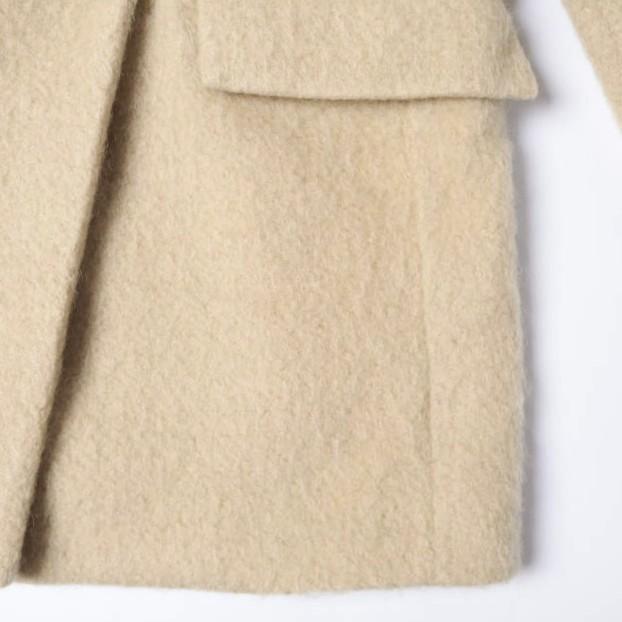 MACPHEE マカフィー 24AW モヘヤシャギー ダブルブレストジャケット 12-07-44-07333 36 ライトベージュ トゥモローランド 定価49,500円 |  | 06
