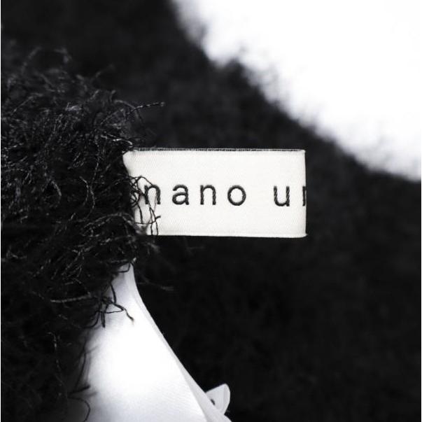 nano universe ナノユニバース 24AW フェザーヤーンクロップド丈前後2wayニットベスト 673-4222344 Free BLACK ジレ トップス g27676 |  | 07