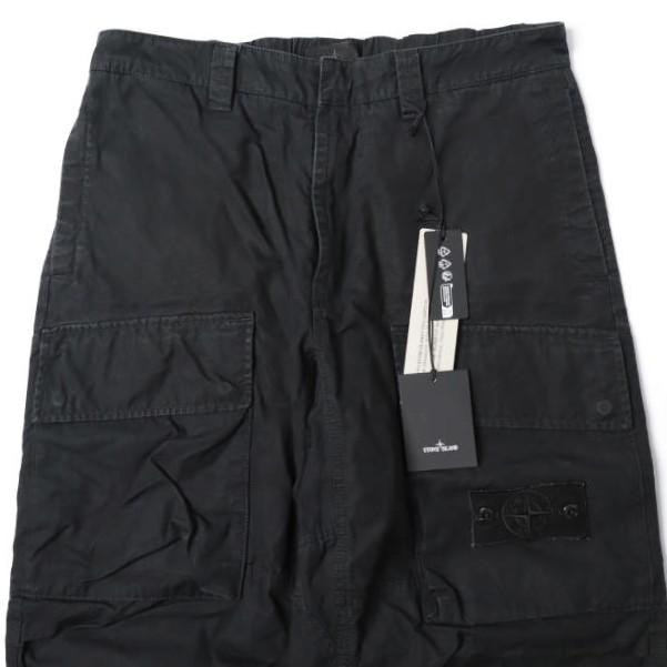 STONE ISLAND ストーンアイランド 24SS Ghost Piece WEATHERPROOF COTTON CANVAS CARGO PANTS ゴースト カーゴパンツ 8015309F1 W31 BLACK |  | 05