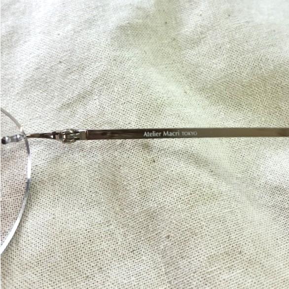 Atelier Macri アトリエマクリ RIMLESS リムレスメガネ オーバルサングラス ホワイトゴールド/ライトピンク(度入り) 51□18 140 メガネ |  | 06