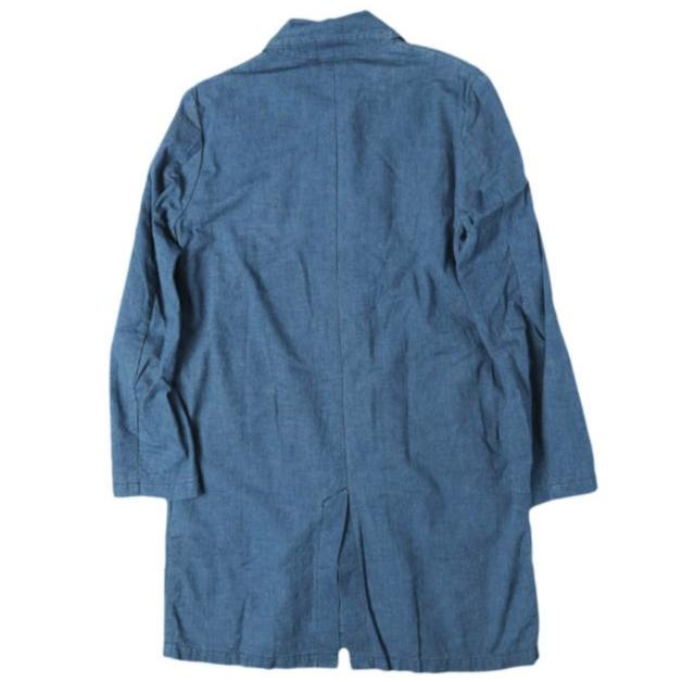 REMI RELIEF レミレリーフ 日本製 縦横シャンブレーコート S Indigo Blue ステンカラーコート スプリングコート ショップコート アウター |  | 01