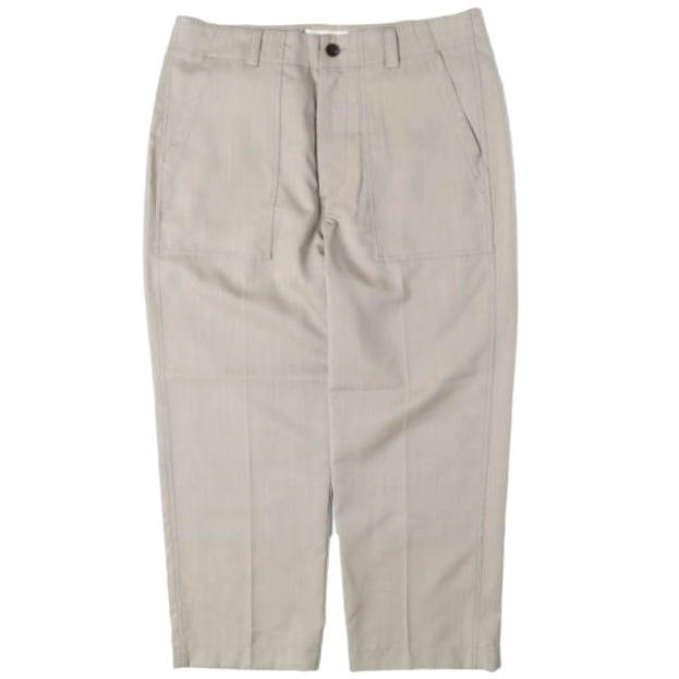 Ernie Palo アーニーパロ 日本製 Wool Fatigue Pants ウォッシャブルウールトロ ファティーグパンツ EP01SPT02 48 BEIGE 定価41,800円 | 