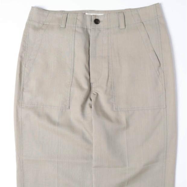 Ernie Palo アーニーパロ 日本製 Wool Fatigue Pants ウォッシャブルウールトロ ファティーグパンツ EP01SPT02 48 BEIGE 定価41,800円 |  | 03