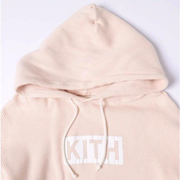 KITH NYC x CALUX キス キャラクス 17AW 別注 Waffle Hoodie ボックスロゴ ワッフルフーディ L Rose サーマル プルオーバーパーカー |  | 03