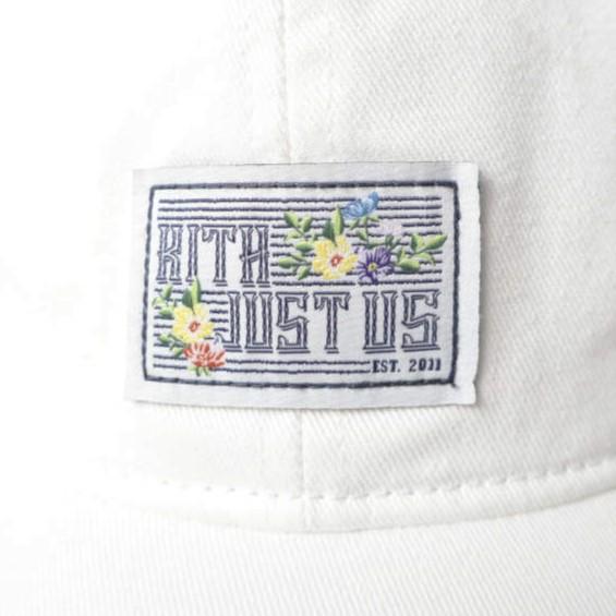 KITH NYC キスニューヨークシティ 22SS JUST US CAP コットンツイル ロングビル6パネルキャップ 22095060002420 WHITE Kith＆Kin 帽子 |  | 02