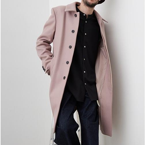 UNITED TOKYO ユナイテッドトウキョウ Super110's メルトンステンカラーコート 407351001 2 SMOKE PINK STUDIOUS バルカラー 定価30,360円 |  | 02