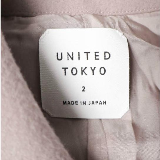 UNITED TOKYO ユナイテッドトウキョウ Super110's メルトンステンカラーコート 407351001 2 SMOKE PINK STUDIOUS バルカラー 定価30,360円 |  | 03