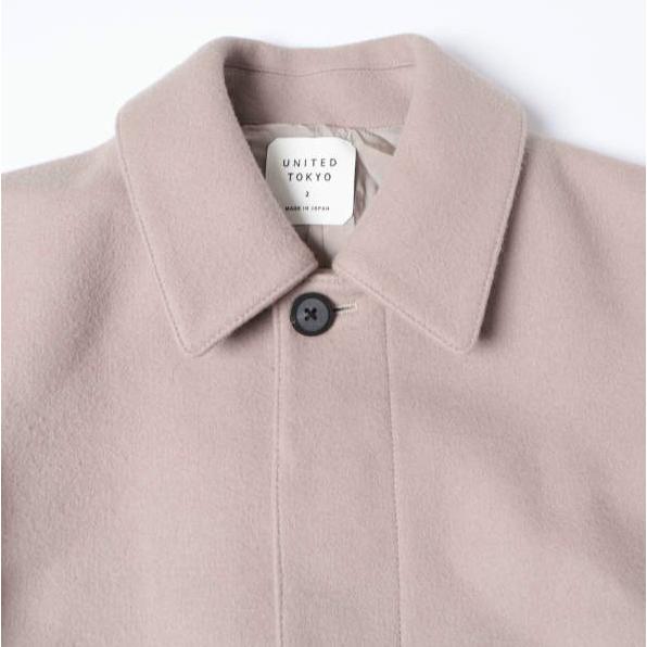 UNITED TOKYO ユナイテッドトウキョウ Super110's メルトンステンカラーコート 407351001 2 SMOKE PINK STUDIOUS バルカラー 定価30,360円 |  | 04