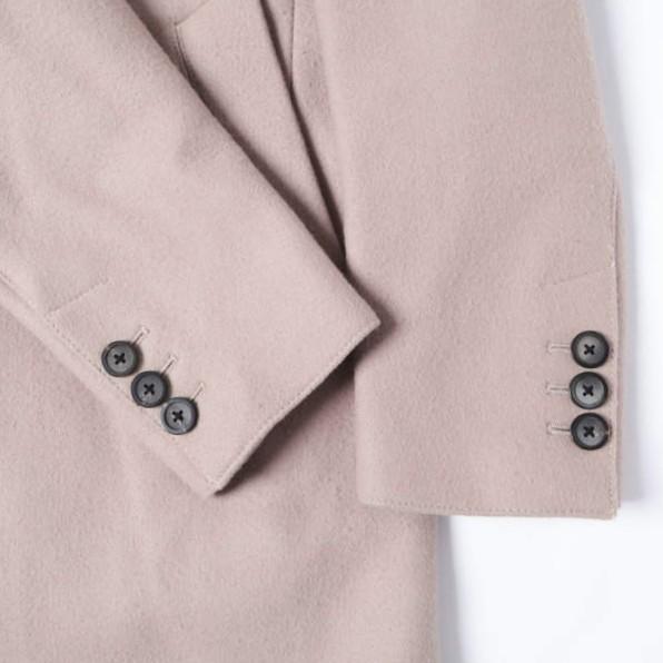 UNITED TOKYO ユナイテッドトウキョウ Super110's メルトンステンカラーコート 407351001 2 SMOKE PINK STUDIOUS バルカラー 定価30,360円 |  | 05