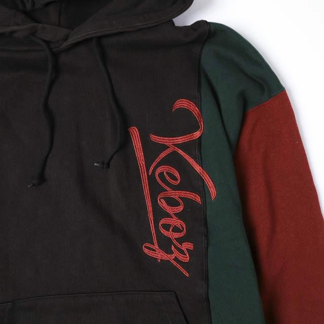 KEBOZ ケボズ 22AW ICON VERTICAL COLOR SWEAT HOODIE アイコンバーティカルカラースウェットフーディー L Black プルオーバーパーカー |  | 04