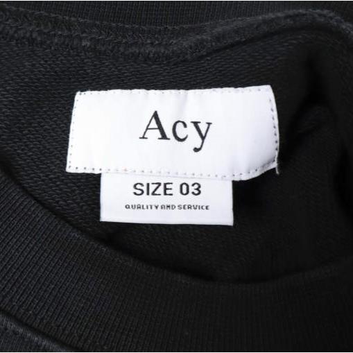 Acy エイシー GARMENT DYE CREW NECK SWEAT ガーメントダイ クルーネックスウェット 3(XL) L.BLACK トレーナー 裏毛 MIN-NANO ミンナノ |  | 03