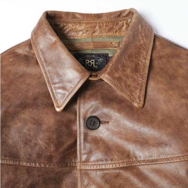 新品 RRL ダブルアールエル BRADLEY LEATHER CAR COAT レザーカーコート MNRROTW12820116 XS レザージャケット Double RL 定価385,000円 |  | 05