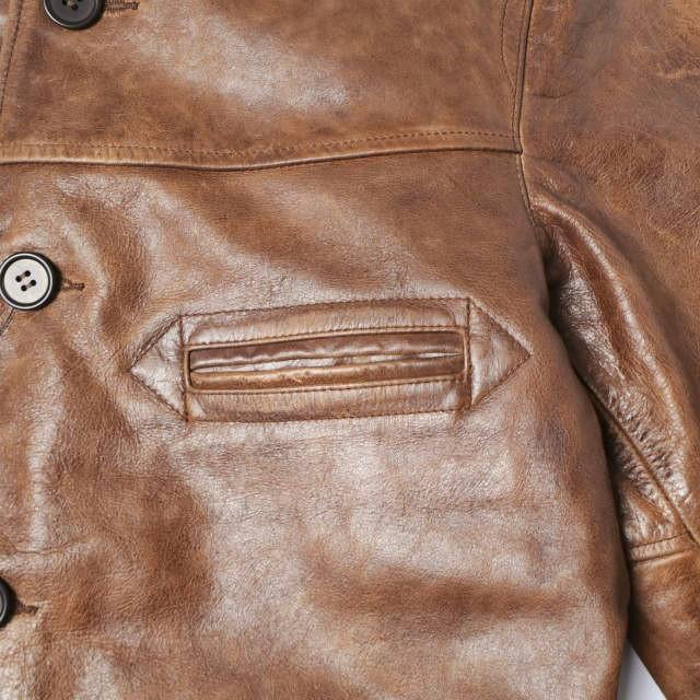 新品 RRL ダブルアールエル BRADLEY LEATHER CAR COAT レザーカーコート MNRROTW12820116 XS レザージャケット Double RL 定価385,000円 |  | 06