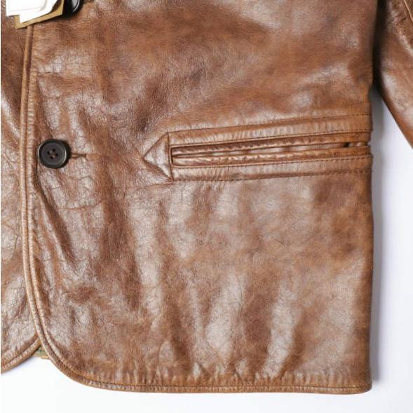 新品 RRL ダブルアールエル BRADLEY LEATHER CAR COAT レザーカーコート MNRROTW12820116 XS レザージャケット Double RL 定価385,000円 |  | 07