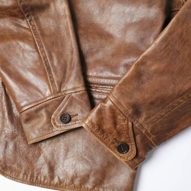 新品 RRL ダブルアールエル BRADLEY LEATHER CAR COAT レザーカーコート MNRROTW12820116 XS レザージャケット Double RL 定価385,000円 |  | 08