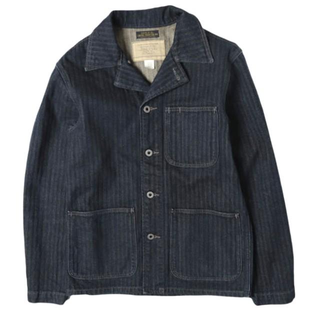 RRL 26SS リミテッドエディション インディゴヘリンボーンシャツ XS Double RL LIMITED EDITION ジャケット カバーオール 定価106,700円 | 