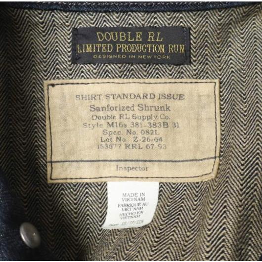 RRL 26SS リミテッドエディション インディゴヘリンボーンシャツ XS Double RL LIMITED EDITION ジャケット カバーオール 定価106,700円 |  | 02