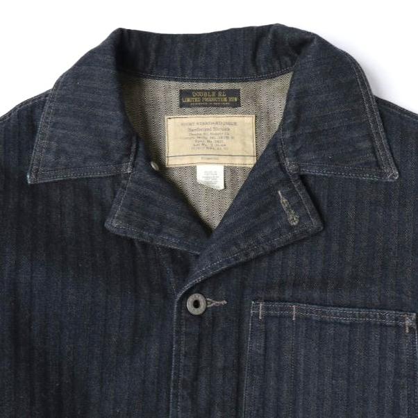 RRL 26SS リミテッドエディション インディゴヘリンボーンシャツ XS Double RL LIMITED EDITION ジャケット カバーオール 定価106,700円 |  | 03
