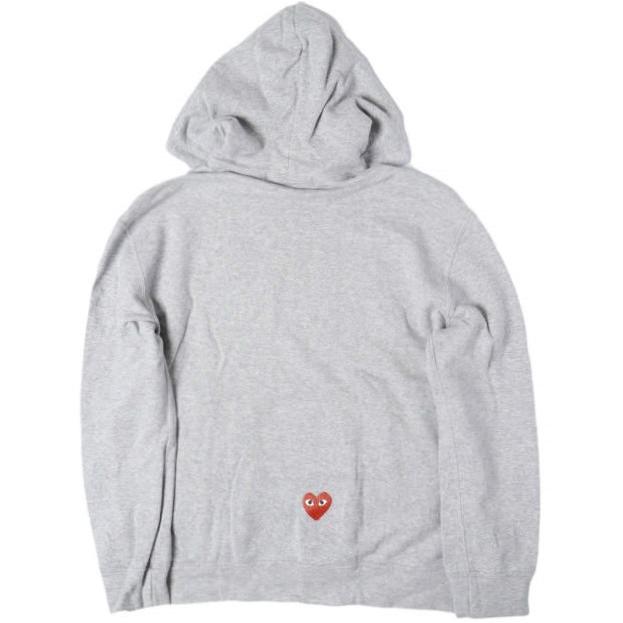 PLAY COMME des GARCONS x NIKE プレイコムデギャルソン ナイキ 別注 LOGO HOODIE 裏毛 スウェットプルオーバーパーカー AE-T404 XXL GRAY |  | 01