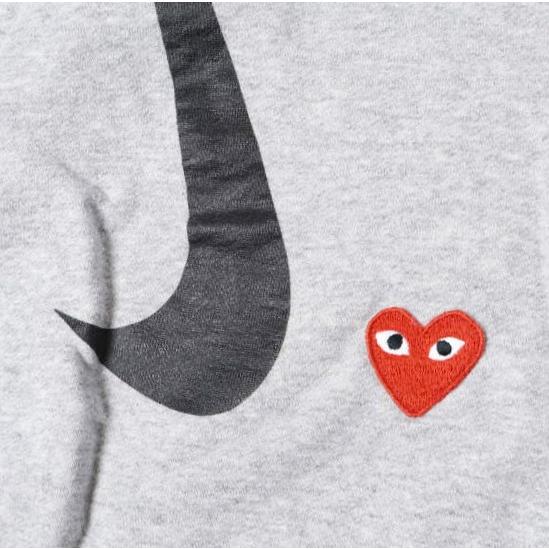PLAY COMME des GARCONS x NIKE プレイコムデギャルソン ナイキ 別注 LOGO HOODIE 裏毛 スウェットプルオーバーパーカー AE-T404 XXL GRAY |  | 03