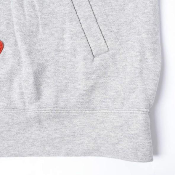 PLAY COMME des GARCONS x NIKE プレイコムデギャルソン ナイキ 別注 LOGO HOODIE 裏毛 スウェットプルオーバーパーカー AE-T404 XXL GRAY |  | 04