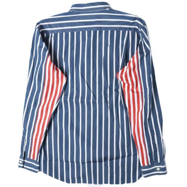 COMME des GARCONS HOMME PLUS コムデギャルソンオムプリュス 20AW チェック＆ストライプ ドッキングシャツ PF-B021 L RED パッチワーク |  | 01