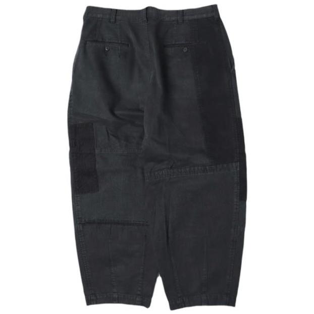 COMME des GARCONS HOMME コムデギャルソンオム 22AW 日本製 異素材 パッチワーク2タックワイドパンツ HJ-P010 M BLACK テーパード g27729 |  | 01