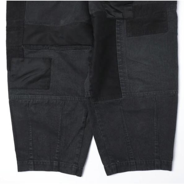 COMME des GARCONS HOMME コムデギャルソンオム 22AW 日本製 異素材 パッチワーク2タックワイドパンツ HJ-P010 M BLACK テーパード g27729 |  | 05
