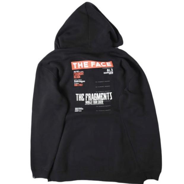 FRAGMENT DESIGN x THE FACE フラグメントデザイン 20AW 別注 FRGMT HOODIE02 WORLD TOUR 2020 スウェットプルオーバーパーカー XL BLACK | 