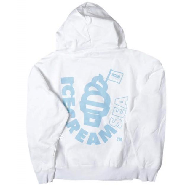 ICE CREAM x WIND AND SEA アイスクリーム ウィンダンシー 別注 Logo Hoodie 裏毛 スウェットプルオーバーパーカー ICJP215SK006 XL WHITE |  | 01