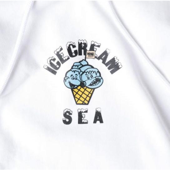 ICE CREAM x WIND AND SEA アイスクリーム ウィンダンシー 別注 Logo Hoodie 裏毛 スウェットプルオーバーパーカー ICJP215SK006 XL WHITE |  | 04
