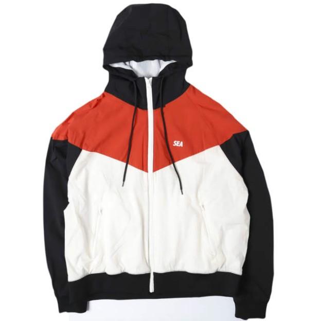 WIND AND SEA ウィンダンシー WDS HOODED ZIP-UP JACKET(CITY) フーデッドジップアップジャケット L BLACK ナイロン ブルゾン アウター | 