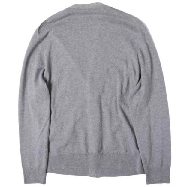 Berluti ベルルッティ イタリア製 レザーディテール カシミヤVネックカーディガン R14KCL51YABX M GRAY ニット トップス g27734 |  | 01