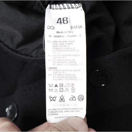 DOLCE＆GABBANA ドルチェアンドガッバーナ イタリア製 タキシードデザイン ラペル切り替え テーラードジャケット G2AP5T / FU2KK 46 BLACK |  | 08