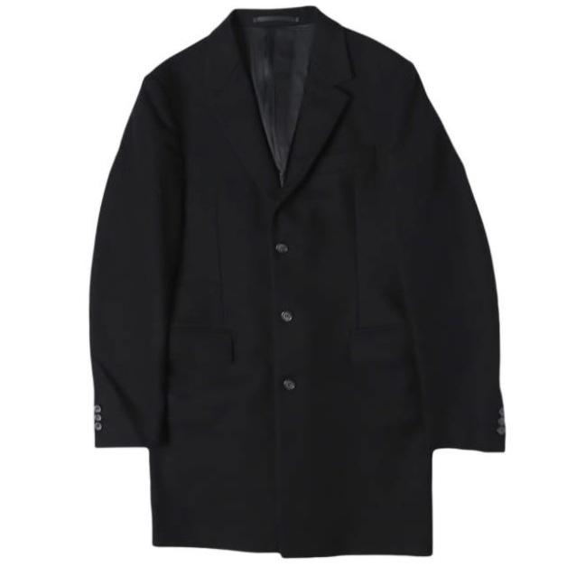 PRADA プラダ ウールメルトン チェスターコート UC272D R122 FD3 46R BLACK アウター g27740 | 