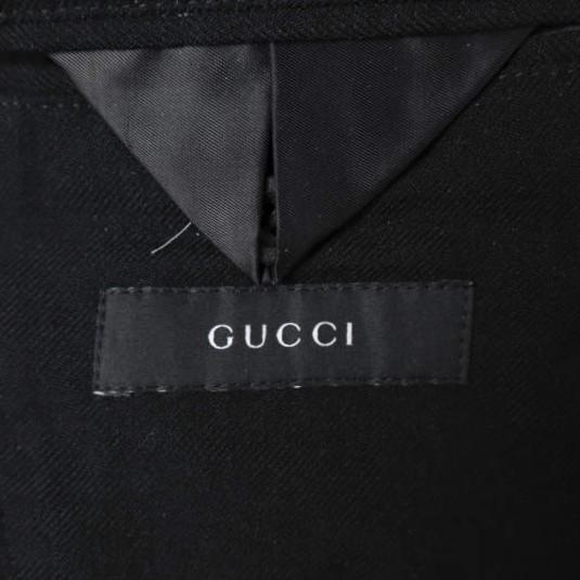 GUCCI グッチ エポーレット付き ウールギャバジン テーラードジャケット 46R BLACK 2B アウター g27745 |  | 06