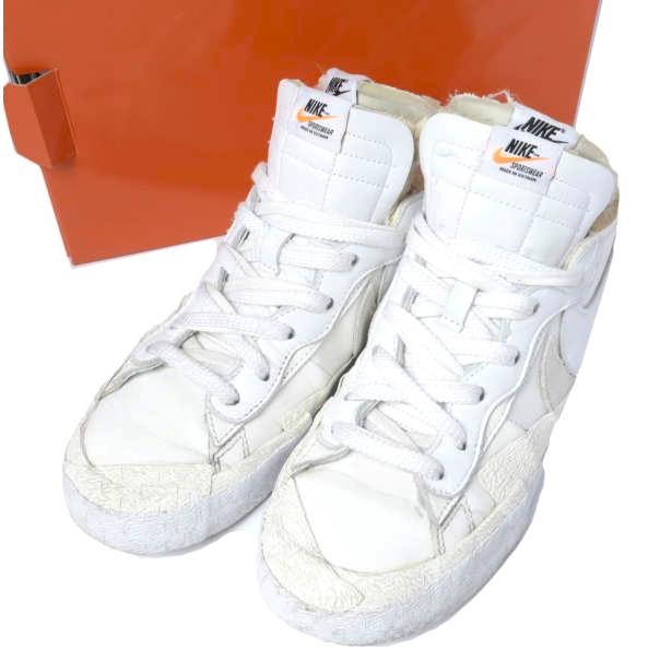 NIKE x sacai ナイキ サカイ 別注 BLAZER LOW ブレーザー ロー DM6443-100 US10(28cm) WHITE/SAIL-WHITE スニーカー シューズ g27756 | 