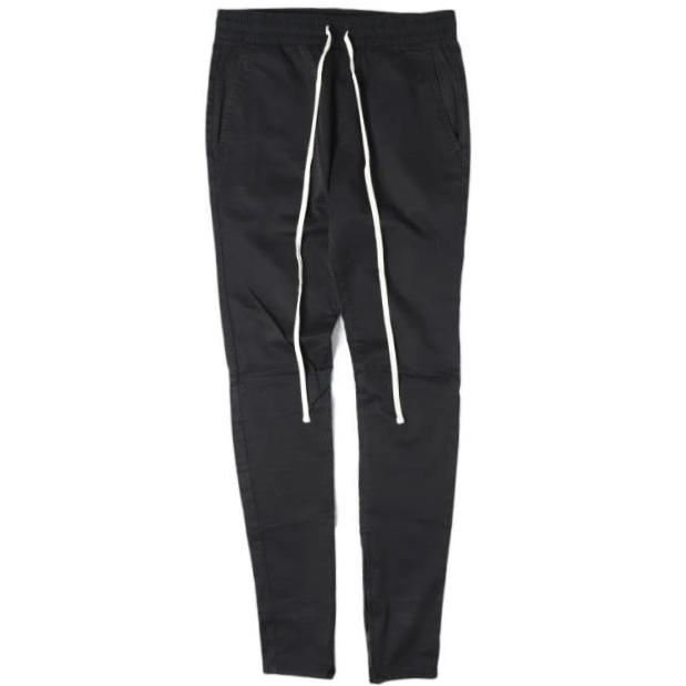 FOG ESSENTIALS エフオージー エッセンシャルズ ストレッチツイル 裾ジップ テーパードイージーパンツ 133SP172005F M BLACK Fear of God | 
