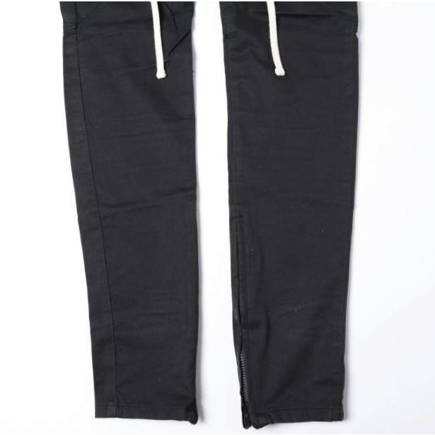 FOG ESSENTIALS エフオージー エッセンシャルズ ストレッチツイル 裾ジップ テーパードイージーパンツ 133SP172005F M BLACK Fear of God |  | 05