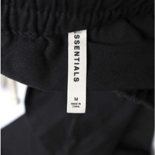 FOG ESSENTIALS エフオージー エッセンシャルズ ストレッチツイル 裾ジップ テーパードイージーパンツ 133SP172005F M BLACK Fear of God |  | 07