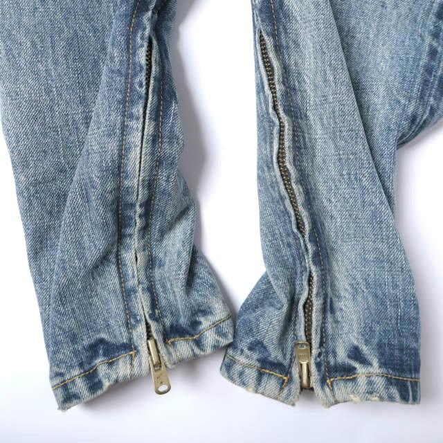 FEAR OF GOD フィアオブゴッド SELVEDGE DENIM BLEACH VINTAGE JEAN 裾ジップ 5Pセルビッチデニムパンツ 5C-17-SDVJ 31 定価117,700円 |  | 08