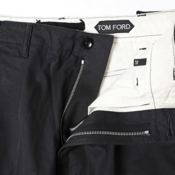 TOM FORD トムフォード Straight-Leg Cotton Twill Cargo Trousers コットンツイル カーゴトラウザーズ SCL003 FMC054F23 31 BLACK パンツ |  | 07