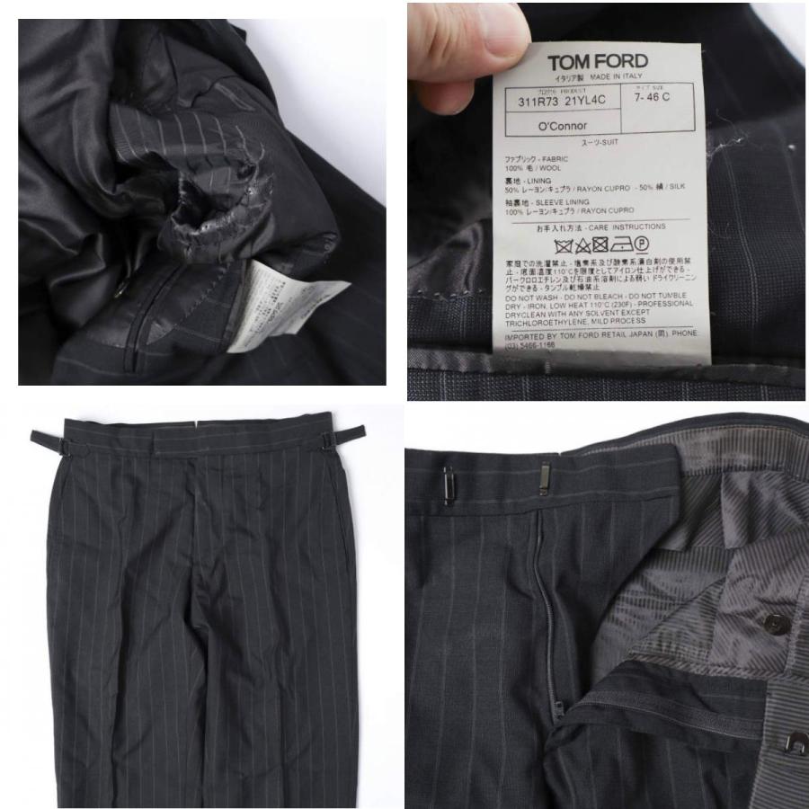 TOM FORD トムフォード O'Connor ストライプスーツ 311R73 21YL4C 7-46C Dark Gray セットアップ オコナー ジャケット＆スラックス g27770 |  | 08